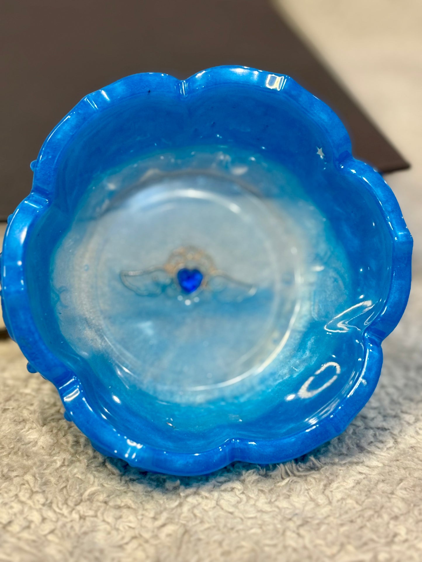 Royal Blue Resin Trinket Dish