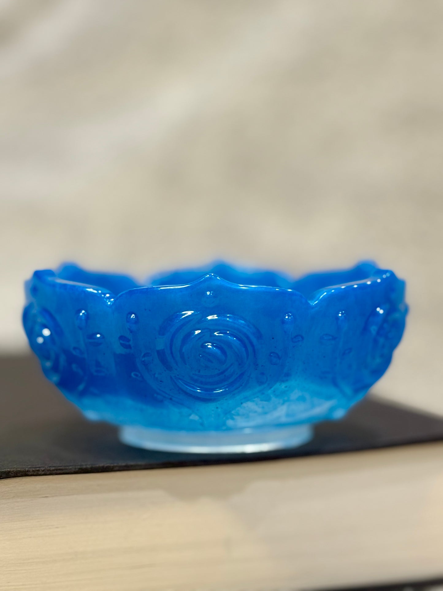 Royal Blue Resin Trinket Dish
