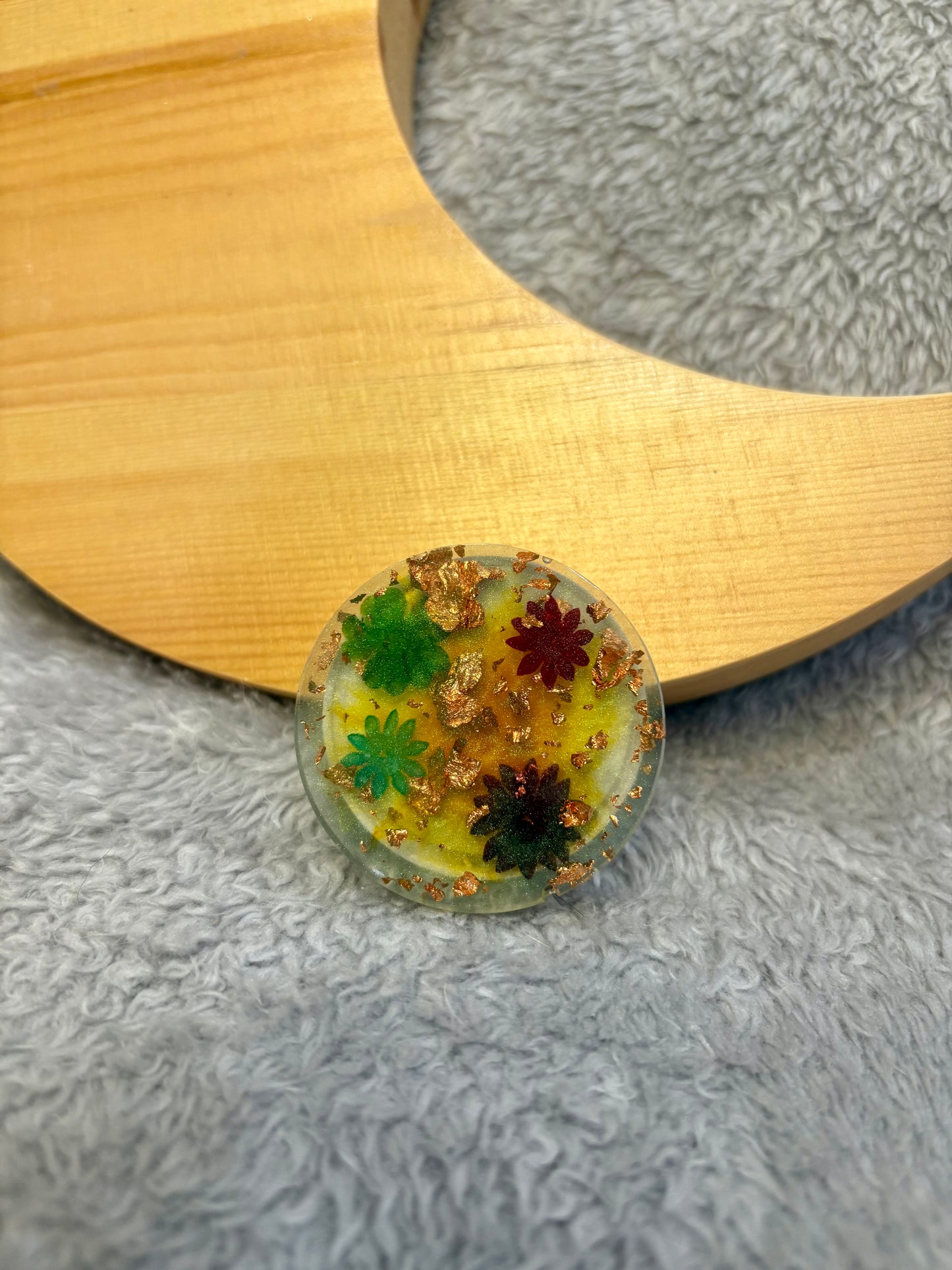 Floral Resin Phone Grip