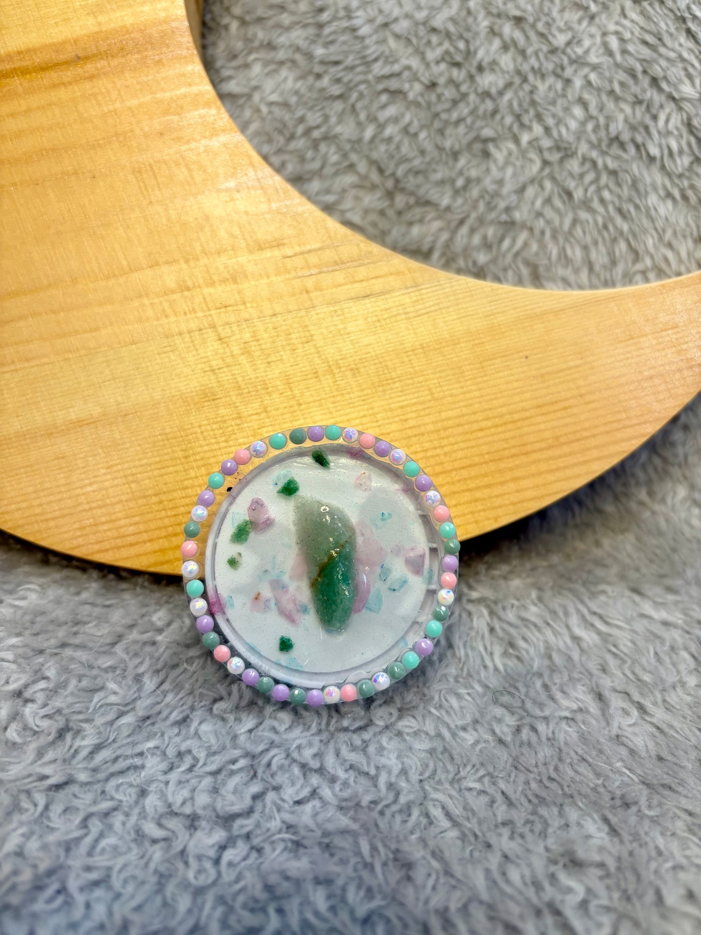 Amazonite Resin Phone Grip