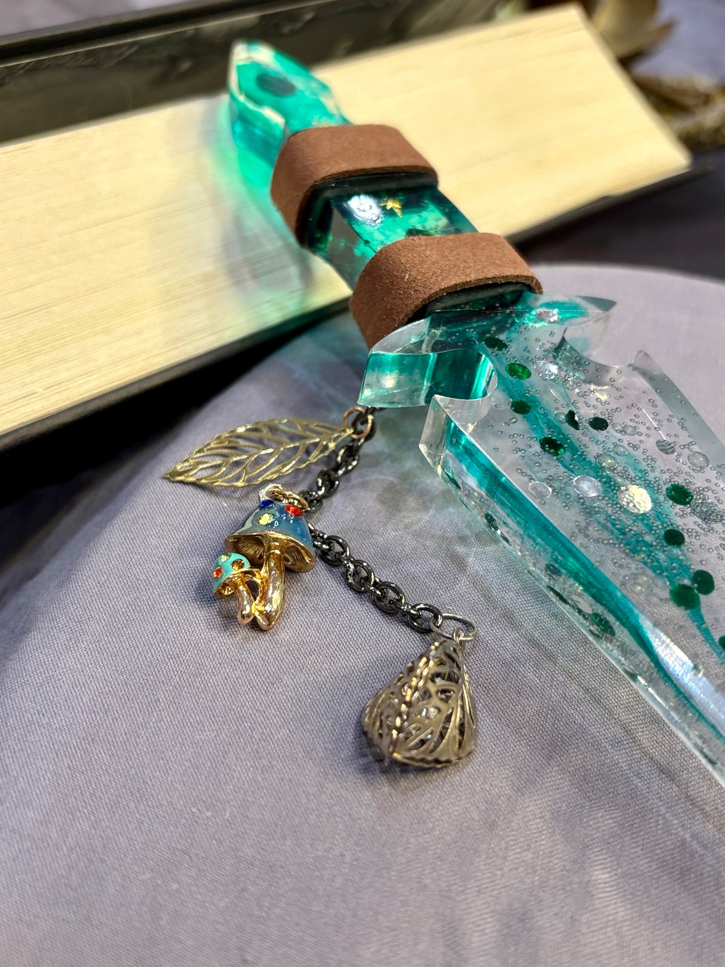 Green Magic Resin Dagger