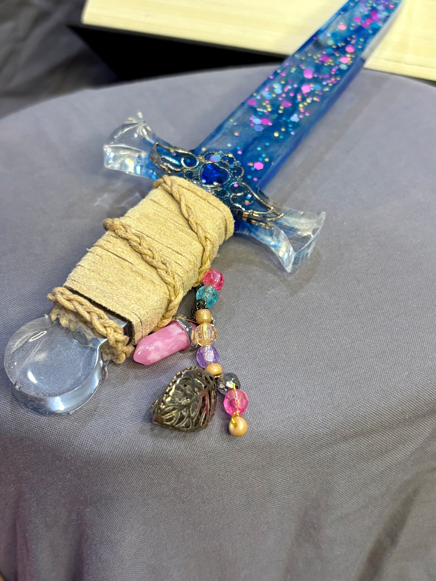 Royal Blue resin Dagger