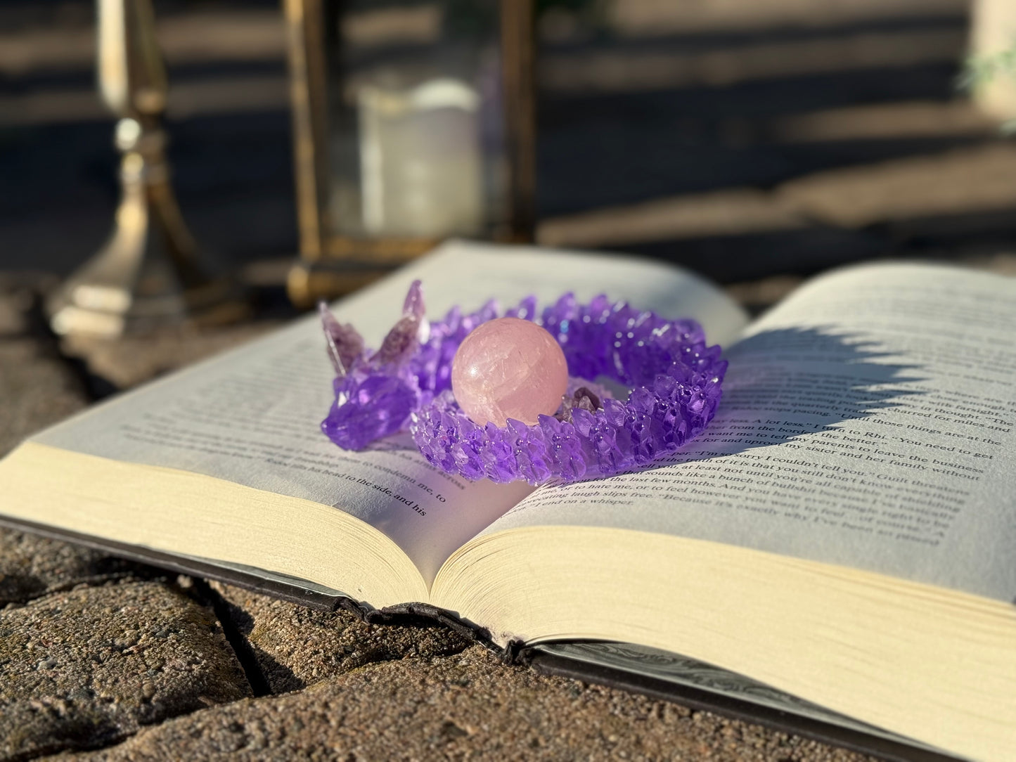 Amethyst Resin Dragon