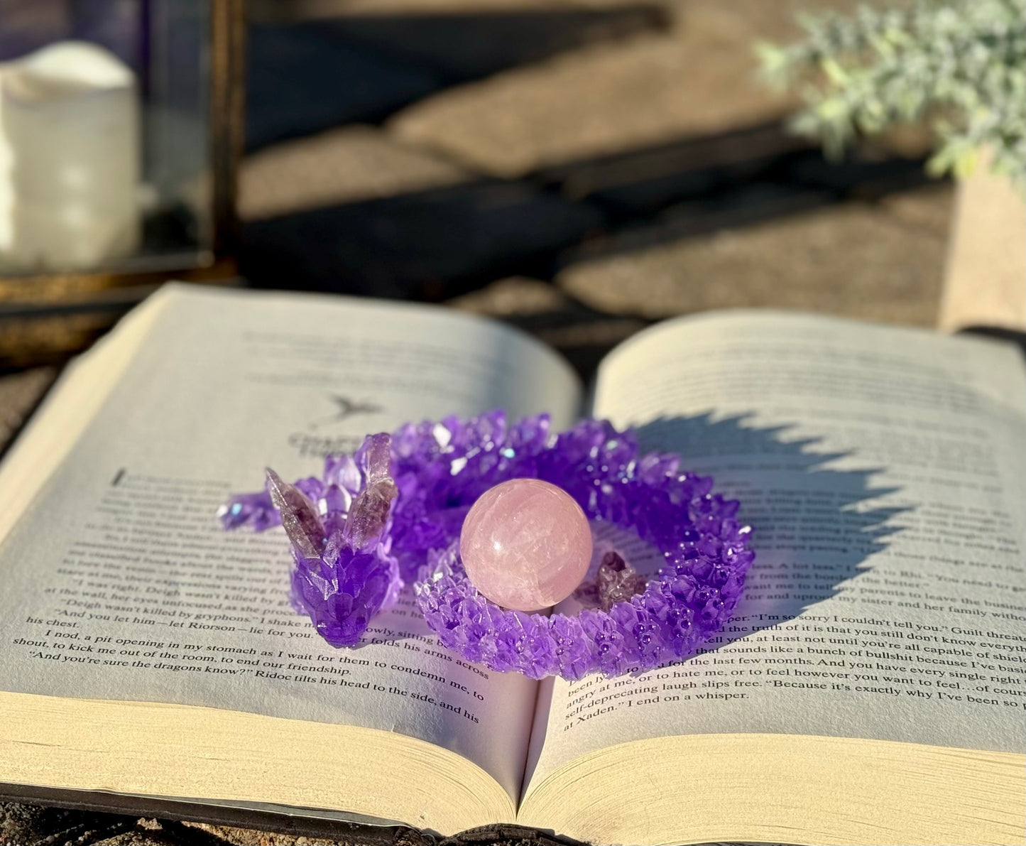 Amethyst Resin Dragon