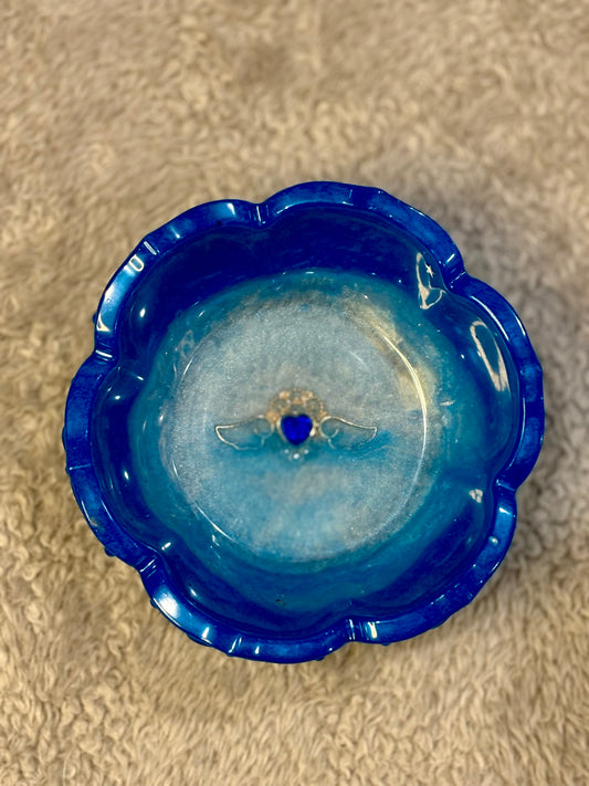 Royal Blue Resin Trinket Dish