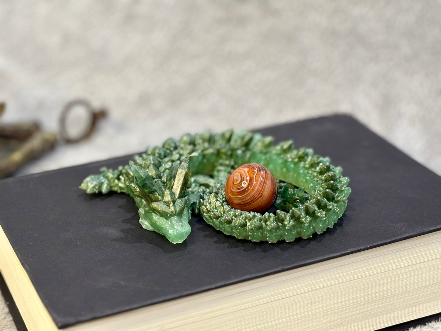 Peridot Resin Dragon