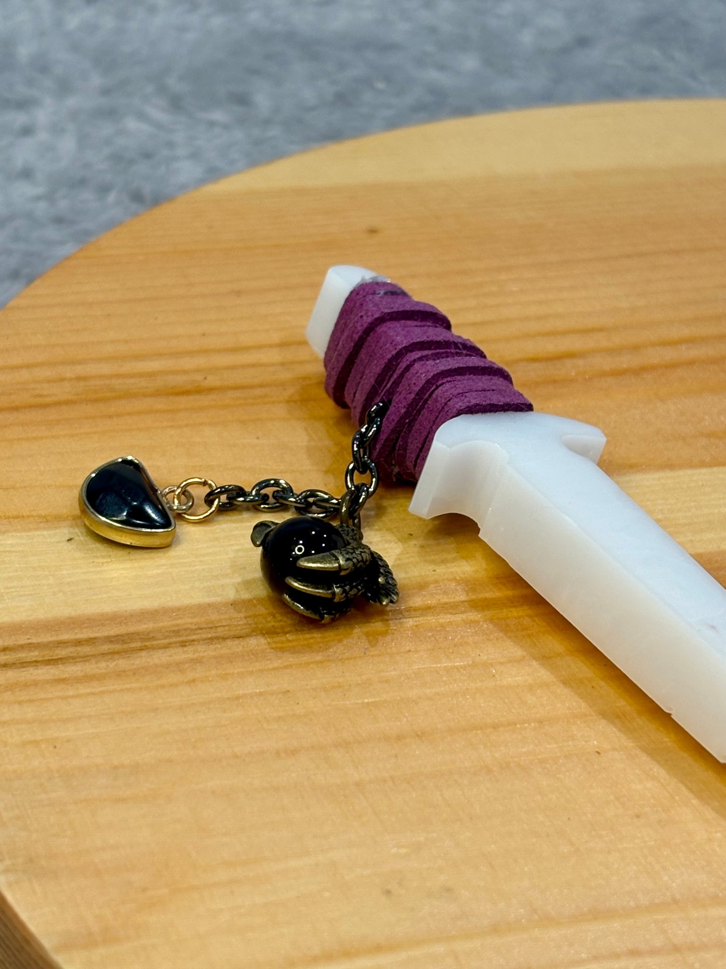 White Mini Resin Dagger
