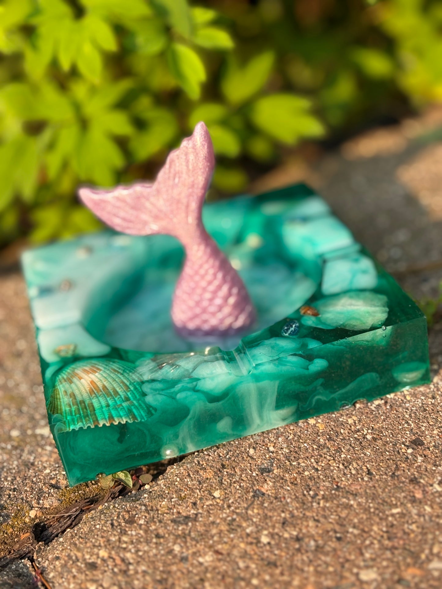 Large Resin Mermaid Dish