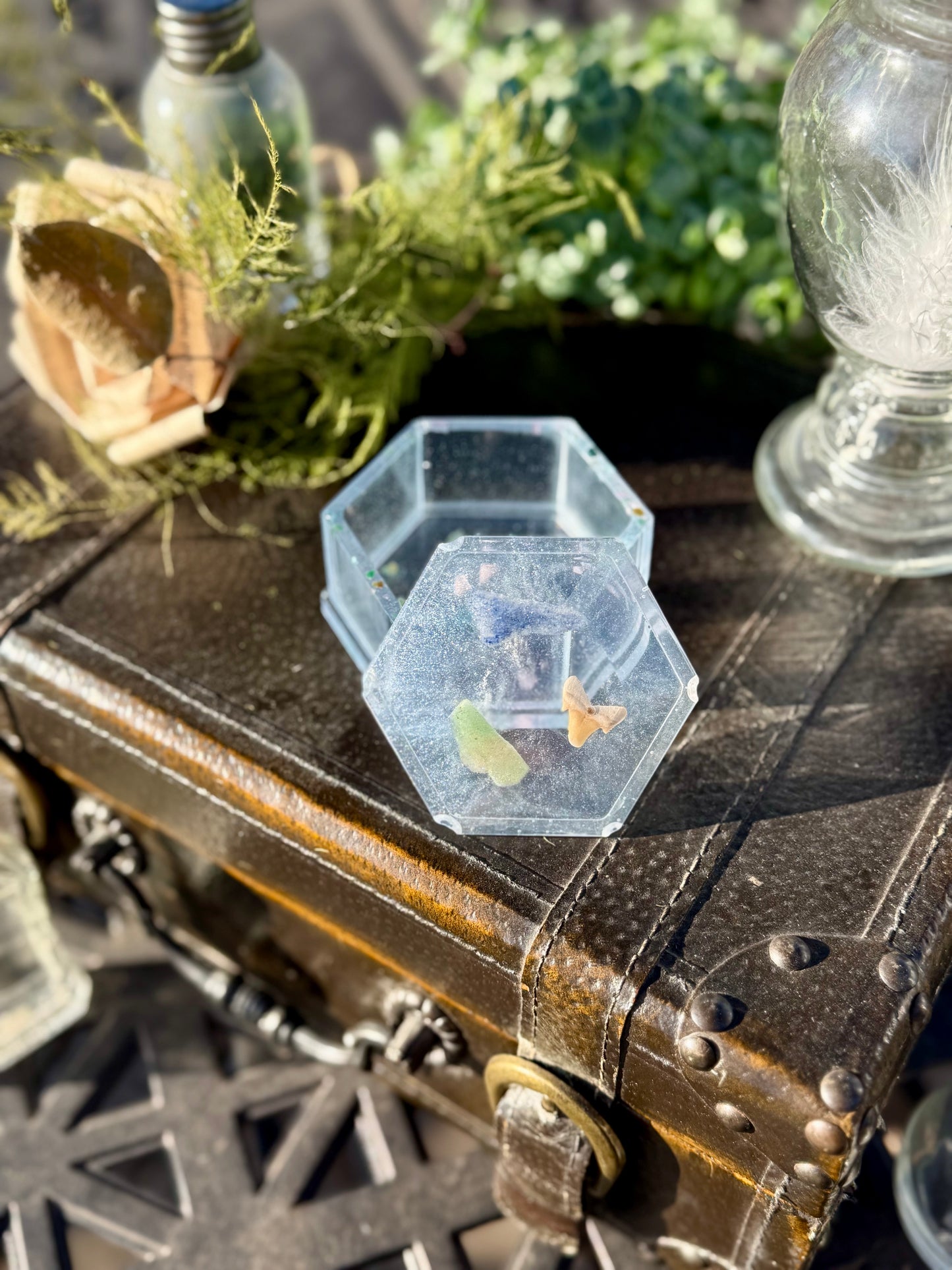Ancient Earth Resin Trinket Box