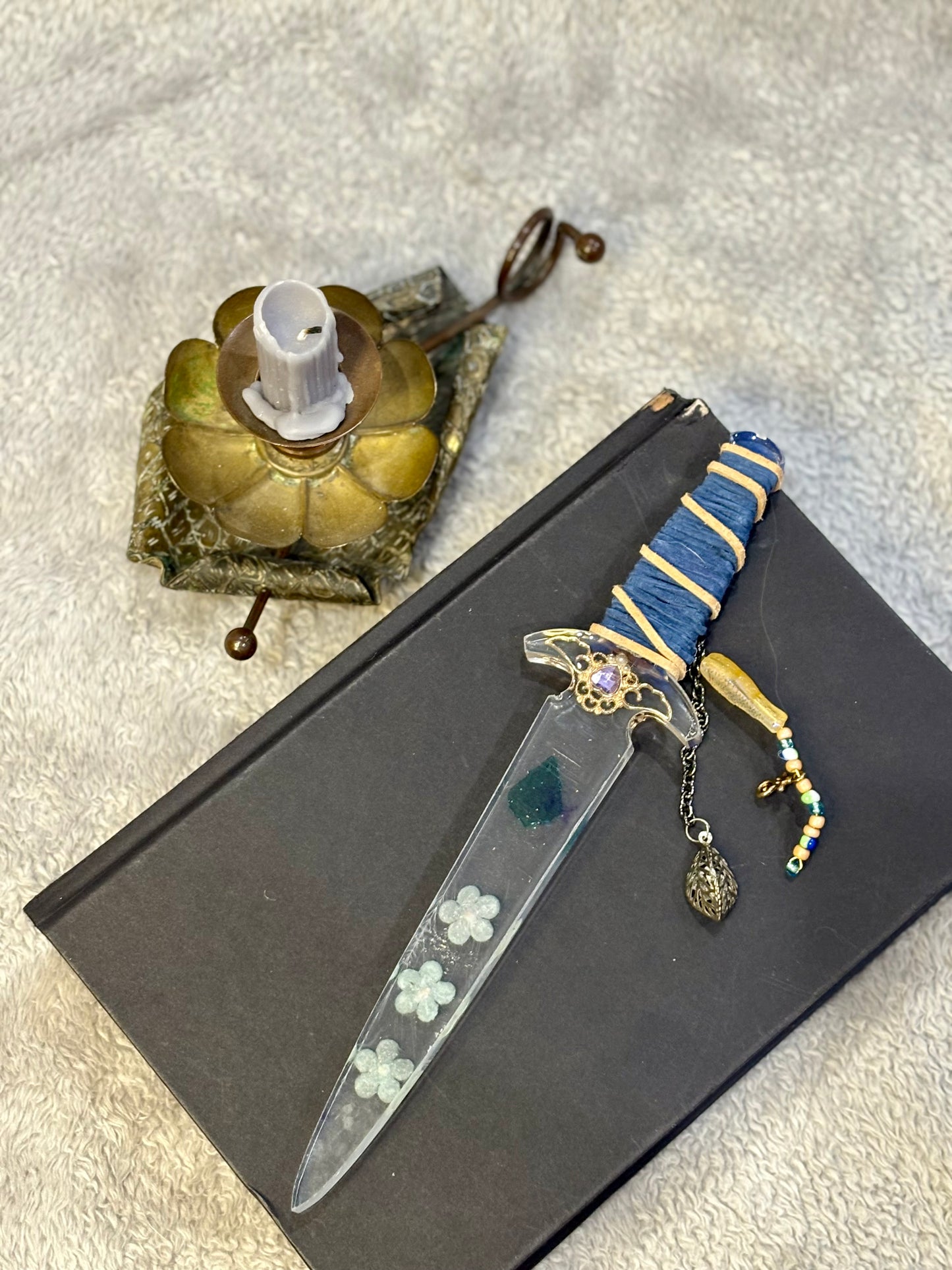 Shades of Blue Resin Dagger