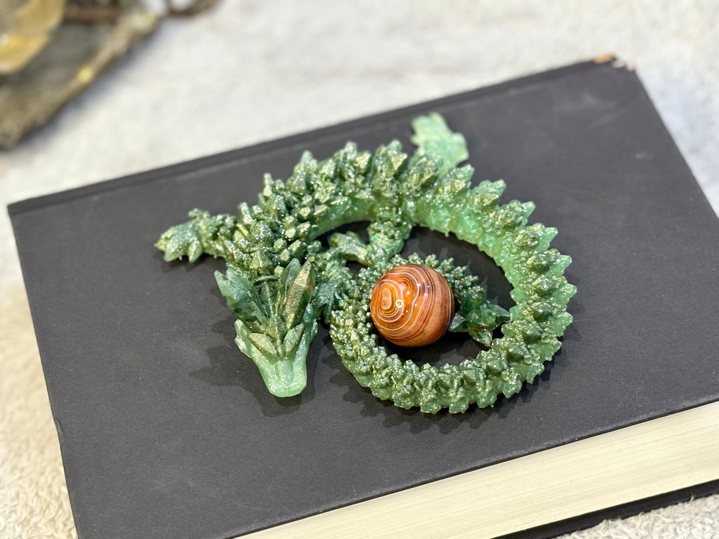 Peridot Resin Dragon