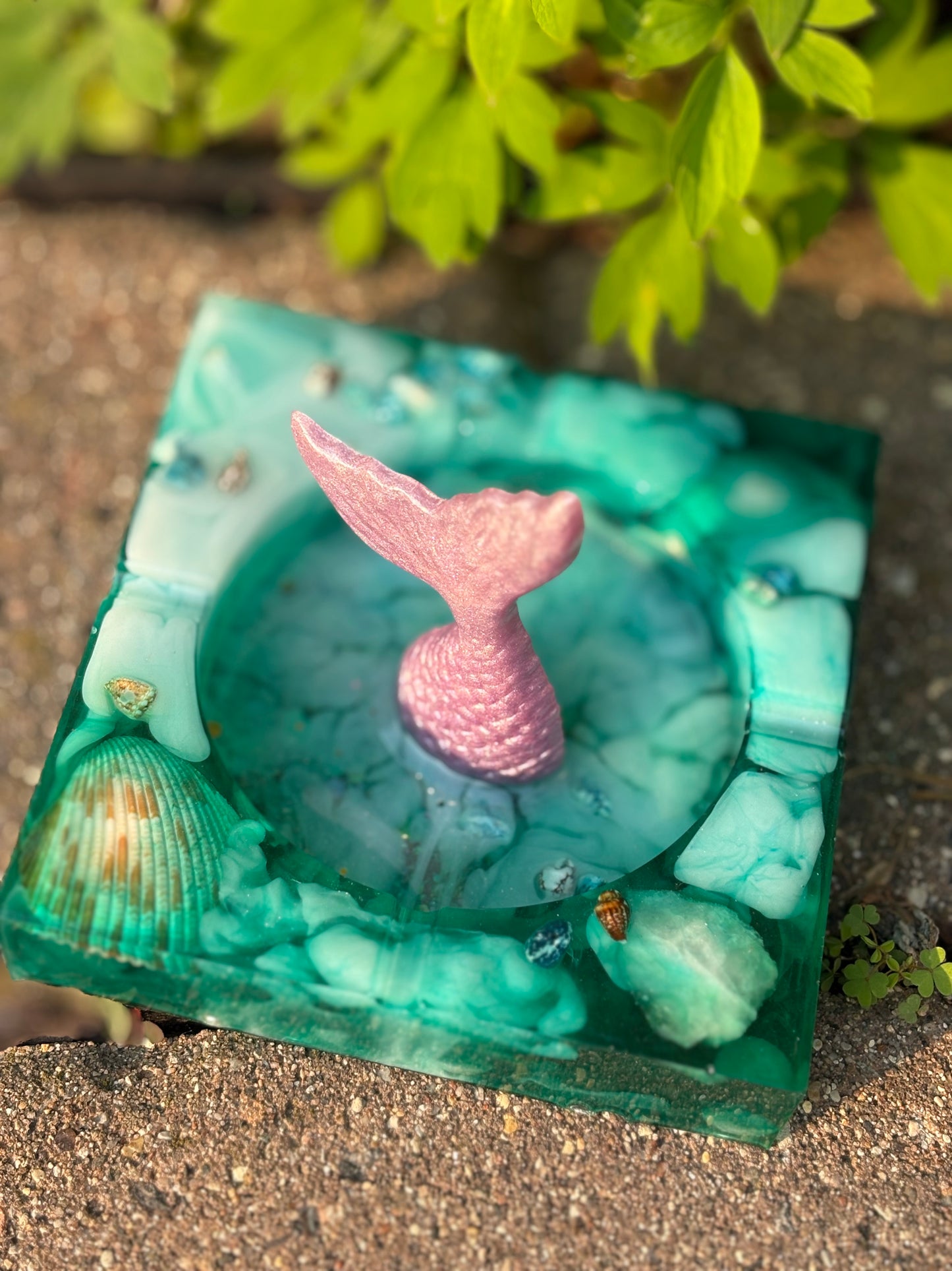 Large Resin Mermaid Dish