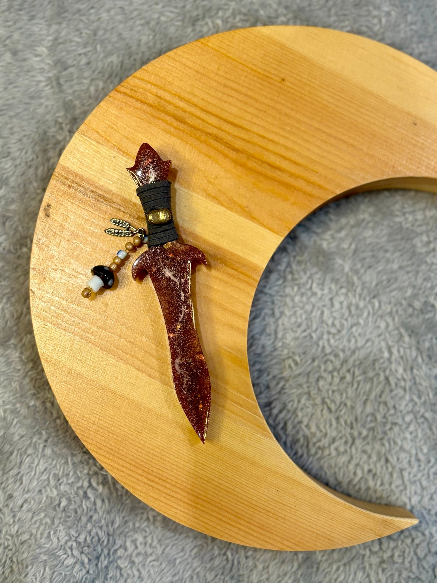 Bronze & Gold Mini Resin Dagger