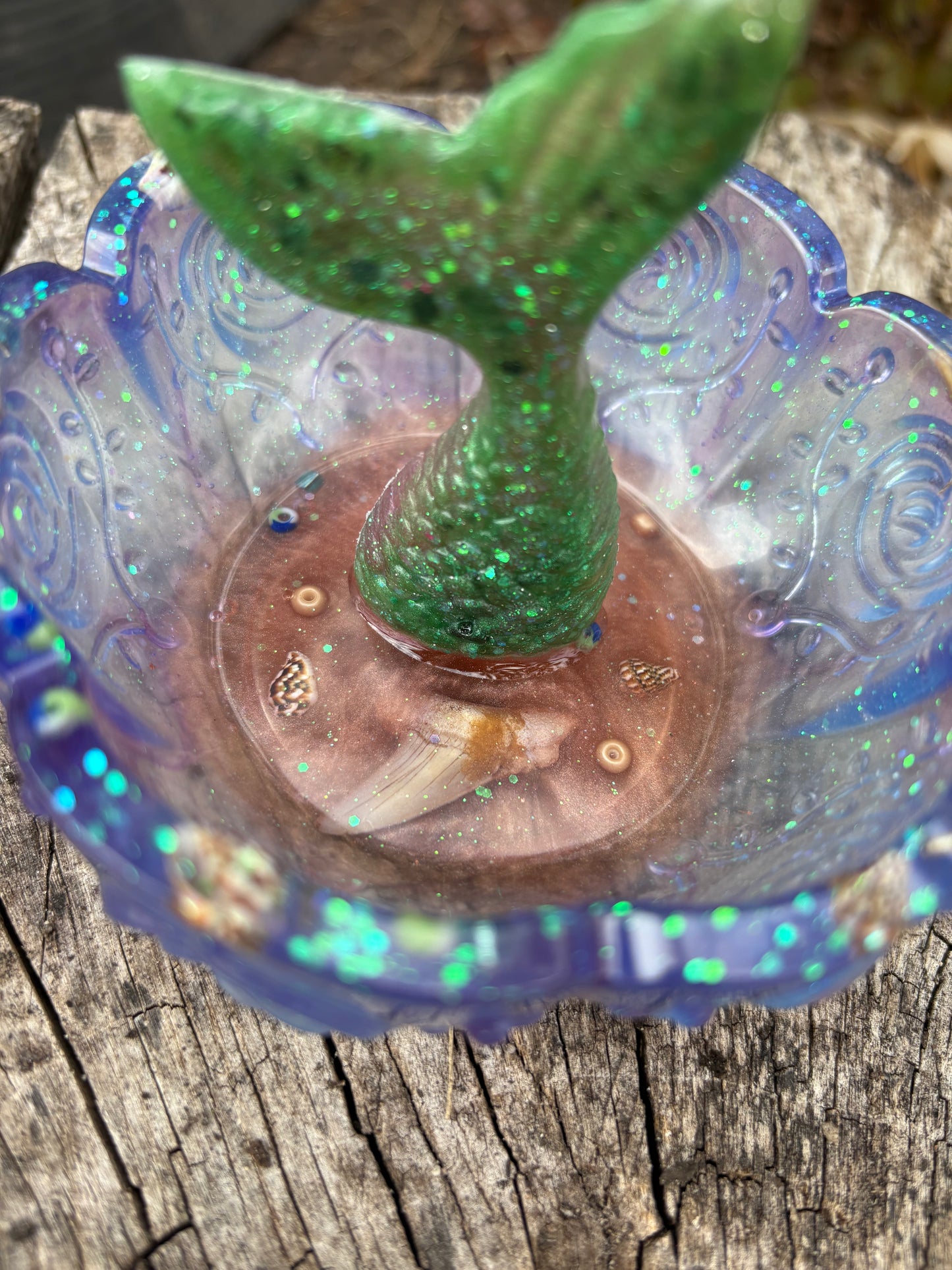 Shark Tooth Mermaid Trinket Bowl