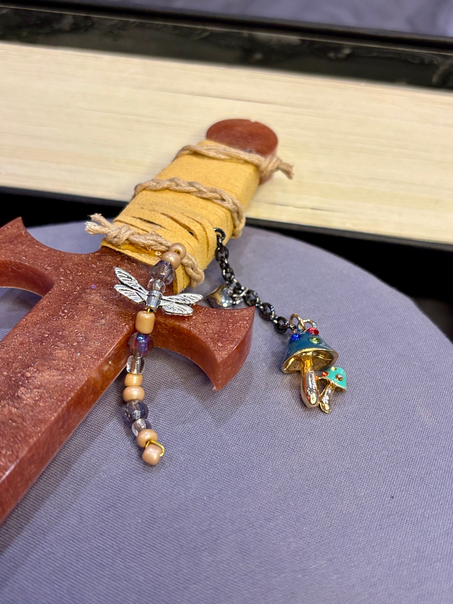 Shimmer Bronze Resin Dagger