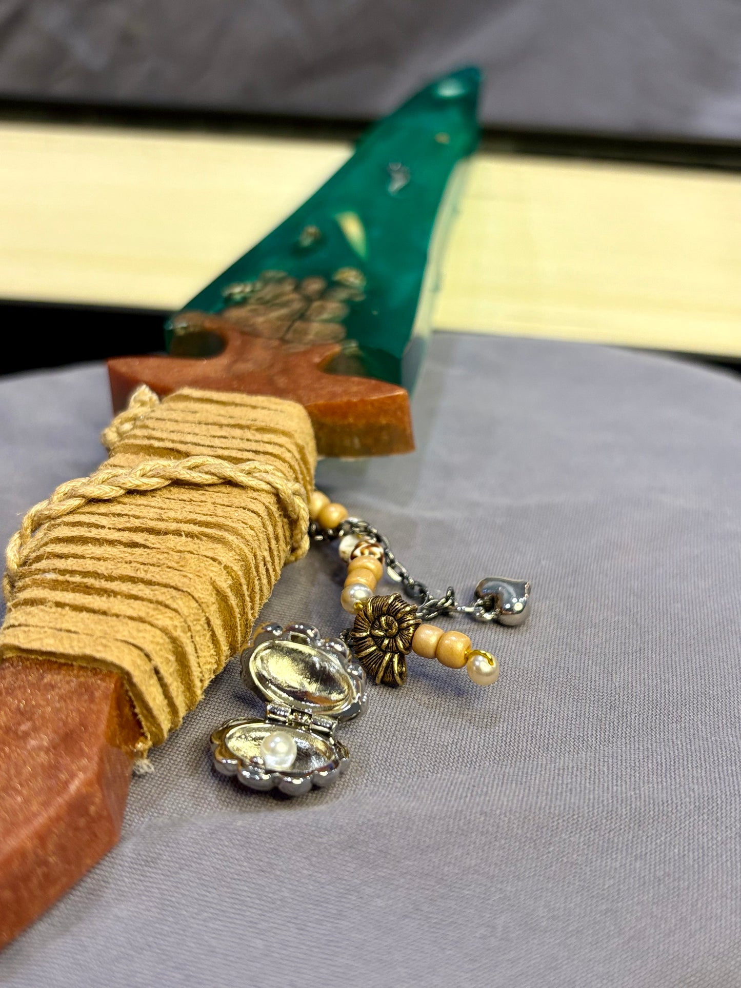 Seahorse Ocean Resin Dagger