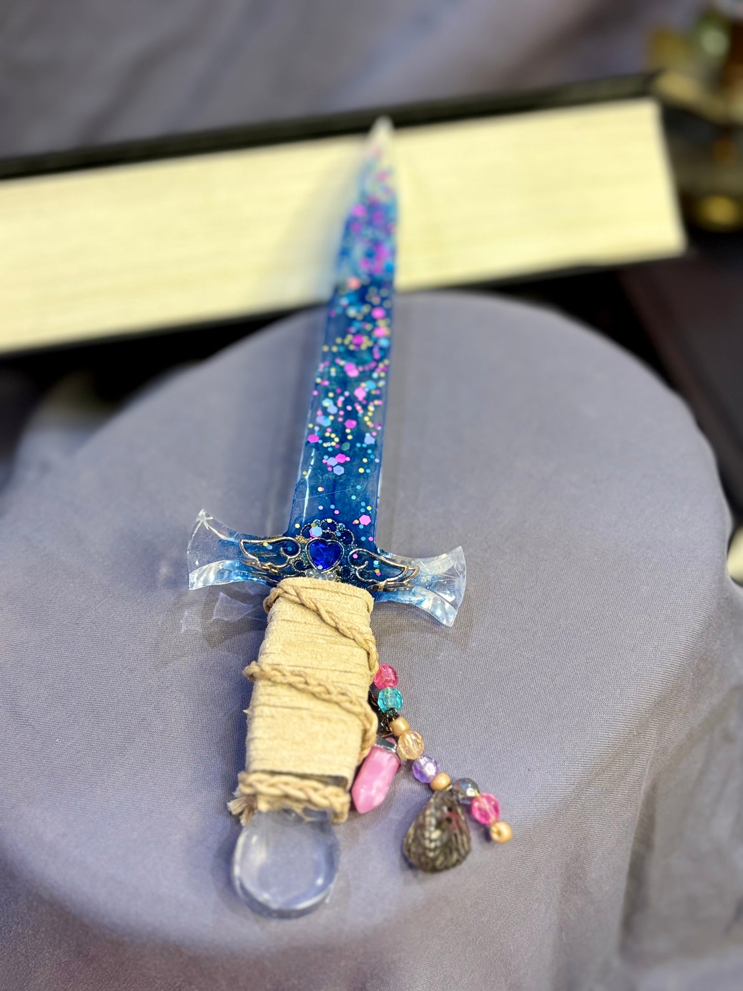 Royal Blue resin Dagger