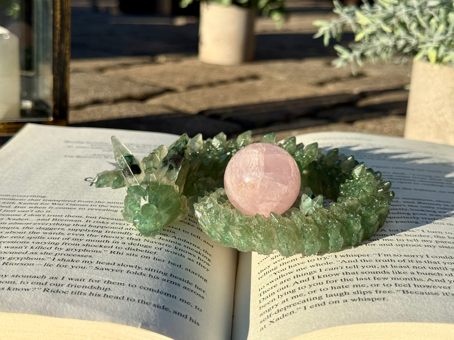 Emerald Resin Dragon