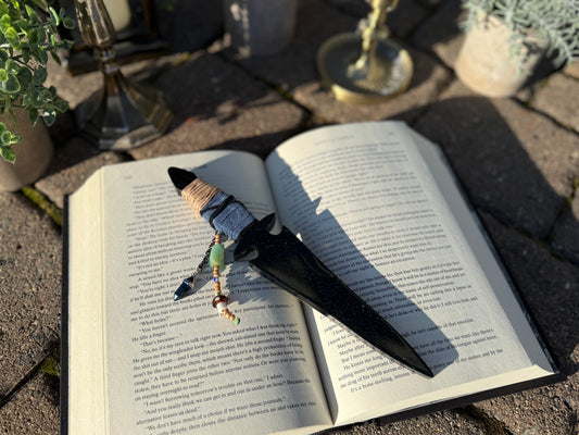 Shimmering Black Resin Dagger